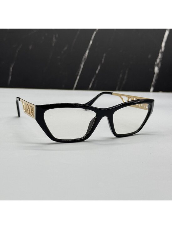 Versace VE3327U GB1 Black Gold Cat Eye Women Eyeglasses Authentic NEW main image 4